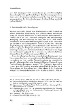 Image of the Page - 234 - in Vertragsrecht in der Coronakrise