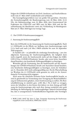 Image of the Page - 247 - in Vertragsrecht in der Coronakrise