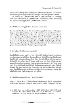 Image of the Page - 251 - in Vertragsrecht in der Coronakrise
