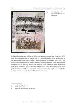 Image of the Page - 12 - in The Vienna Genesis - Material analysis and conservation of a Late Antique illuminated manuscript on purple parchment