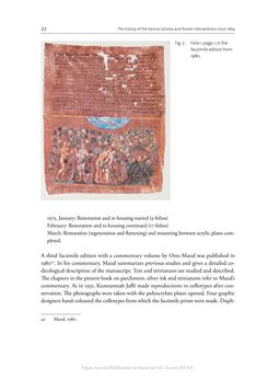 Bild der Seite - 22 - in The Vienna Genesis - Material analysis and conservation of a Late Antique illuminated manuscript on purple parchment