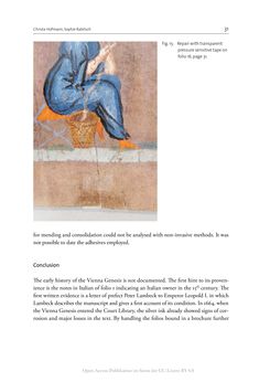 Image of the Page - 31 - in The Vienna Genesis - Material analysis and conservation of a Late Antique illuminated manuscript on purple parchment