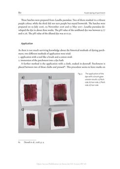 Image of the Page - 80 - in The Vienna Genesis - Material analysis and conservation of a Late Antique illuminated manuscript on purple parchment