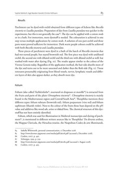 Bild der Seite - 85 - in The Vienna Genesis - Material analysis and conservation of a Late Antique illuminated manuscript on purple parchment