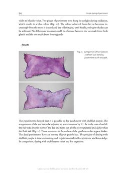 Bild der Seite - 94 - in The Vienna Genesis - Material analysis and conservation of a Late Antique illuminated manuscript on purple parchment