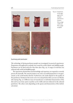 Bild der Seite - 96 - in The Vienna Genesis - Material analysis and conservation of a Late Antique illuminated manuscript on purple parchment