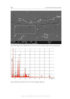 Bild der Seite - 150 - in The Vienna Genesis - Material analysis and conservation of a Late Antique illuminated manuscript on purple parchment