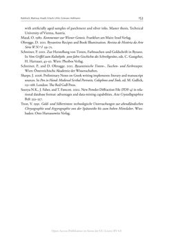 Bild der Seite - 153 - in The Vienna Genesis - Material analysis and conservation of a Late Antique illuminated manuscript on purple parchment