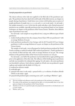 Bild der Seite - 175 - in The Vienna Genesis - Material analysis and conservation of a Late Antique illuminated manuscript on purple parchment