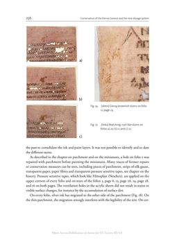 Bild der Seite - 256 - in The Vienna Genesis - Material analysis and conservation of a Late Antique illuminated manuscript on purple parchment