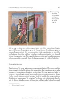 Bild der Seite - 261 - in The Vienna Genesis - Material analysis and conservation of a Late Antique illuminated manuscript on purple parchment