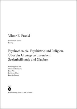 Image of the Page - (000001) - in Viktor E. Frankl - Gesammlte Werke