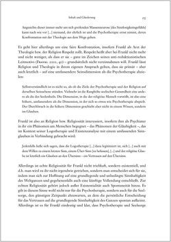 Image of the Page - 25 - in Viktor E. Frankl - Gesammlte Werke