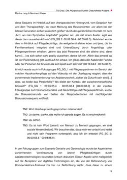 Image of the Page - 19 - in Die Akzeptanz virtueller Gesundheits-Avatare - Eine Fokusgruppenanalyse, Volume 1