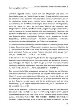 Image of the Page - 25 - in Die Akzeptanz virtueller Gesundheits-Avatare - Eine Fokusgruppenanalyse, Volume 1