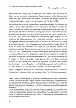 Image of the Page - 32 - in Die Akzeptanz virtueller Gesundheits-Avatare - Eine Fokusgruppenanalyse, Volume 1