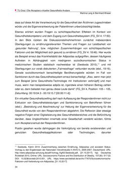 Image of the Page - 34 - in Die Akzeptanz virtueller Gesundheits-Avatare - Eine Fokusgruppenanalyse, Volume 1