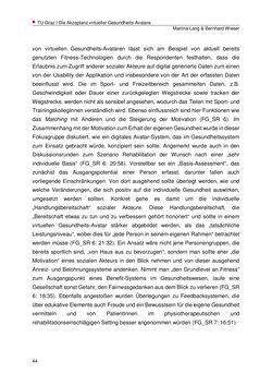 Image of the Page - 44 - in Die Akzeptanz virtueller Gesundheits-Avatare - Eine Fokusgruppenanalyse, Volume 1