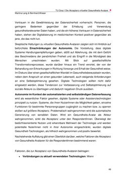 Image of the Page - 49 - in Die Akzeptanz virtueller Gesundheits-Avatare - Eine Fokusgruppenanalyse, Volume 1