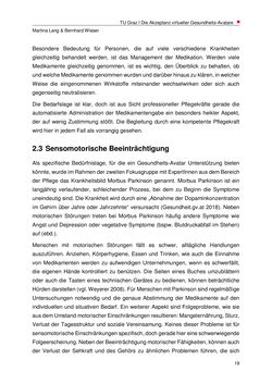 Image of the Page - 19 - in Nutzer-Profile von Gesundheits-Avataren - Erhebung zielgruppenspezifischer Anwendungskontexte, Volume 2