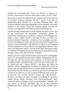 Image of the Page - 22 - in Nutzer-Profile von Gesundheits-Avataren - Erhebung zielgruppenspezifischer Anwendungskontexte, Volume 2