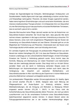 Bild der Seite - 25 - in Nutzer-Profile von Gesundheits-Avataren - Erhebung zielgruppenspezifischer Anwendungskontexte, Band 2