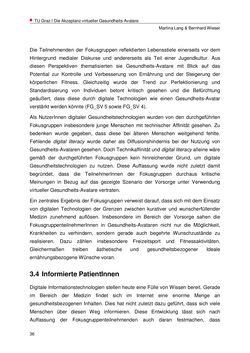 Image of the Page - 36 - in Nutzer-Profile von Gesundheits-Avataren - Erhebung zielgruppenspezifischer Anwendungskontexte, Volume 2