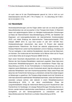 Image of the Page - 46 - in Nutzer-Profile von Gesundheits-Avataren - Erhebung zielgruppenspezifischer Anwendungskontexte, Volume 2