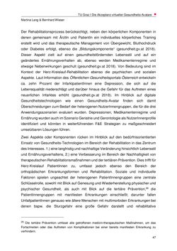 Image of the Page - 47 - in Nutzer-Profile von Gesundheits-Avataren - Erhebung zielgruppenspezifischer Anwendungskontexte, Volume 2