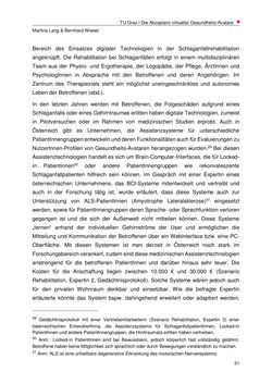 Image of the Page - 51 - in Nutzer-Profile von Gesundheits-Avataren - Erhebung zielgruppenspezifischer Anwendungskontexte, Volume 2
