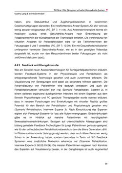 Image of the Page - 55 - in Nutzer-Profile von Gesundheits-Avataren - Erhebung zielgruppenspezifischer Anwendungskontexte, Volume 2