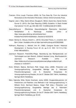 Bild der Seite - 64 - in Nutzer-Profile von Gesundheits-Avataren - Erhebung zielgruppenspezifischer Anwendungskontexte, Band 2