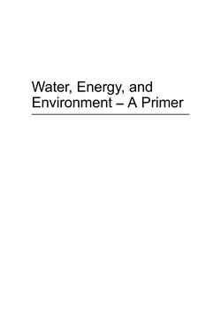 Bild der Seite - (000001) - in Water, Energy, and Environment - A Primer