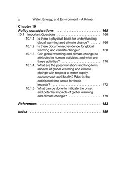 Image of the Page - X - in Water, Energy, and Environment - A Primer