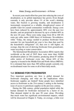 Bild der Seite - 6 - in Water, Energy, and Environment - A Primer
