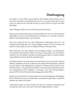 Image of the Page - (000007) - in Entwicklung und Anwendung explizit korrelierter Wellenfunktionsmodelle