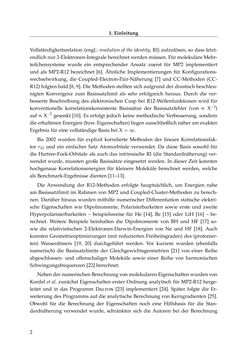 Bild der Seite - 2 - in Entwicklung und Anwendung explizit korrelierter Wellenfunktionsmodelle