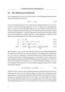 Bild der Seite - 8 - in Entwicklung und Anwendung explizit korrelierter Wellenfunktionsmodelle