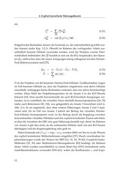 Bild der Seite - 12 - in Entwicklung und Anwendung explizit korrelierter Wellenfunktionsmodelle