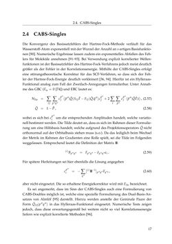 Bild der Seite - 17 - in Entwicklung und Anwendung explizit korrelierter Wellenfunktionsmodelle