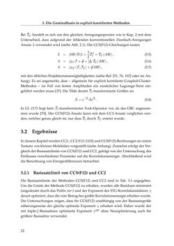 Bild der Seite - 22 - in Entwicklung und Anwendung explizit korrelierter Wellenfunktionsmodelle