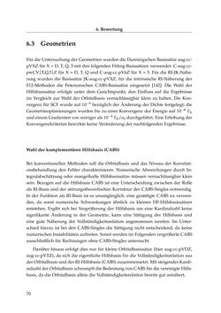 Image of the Page - 70 - in Entwicklung und Anwendung explizit korrelierter Wellenfunktionsmodelle