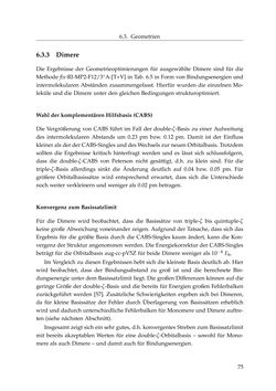 Image of the Page - 75 - in Entwicklung und Anwendung explizit korrelierter Wellenfunktionsmodelle