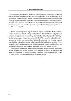 Image of the Page - 92 - in Entwicklung und Anwendung explizit korrelierter Wellenfunktionsmodelle
