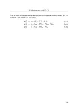 Image of the Page - 99 - in Entwicklung und Anwendung explizit korrelierter Wellenfunktionsmodelle