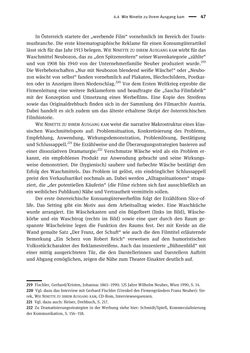 Image of the Page - 47 - in Der österreichische Werbefilm - Die Genese eines Genres von seinen Anfängen bis 1938