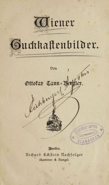 Image of the Page - (000003) - in Wiener Guckkastenbilder