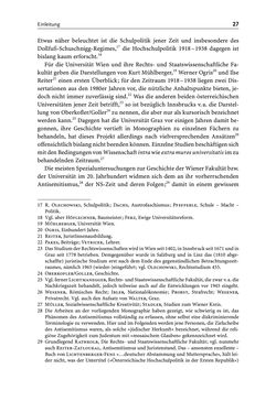 Image of the Page - 27 - in Die Wiener Rechts- und Staatswissenschaftliche Fakultät 1918–1938
