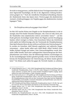 Bild der Seite - 85 - in Die Wiener Rechts- und Staatswissenschaftliche Fakultät 1918–1938