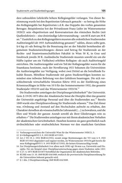 Image of the Page - 105 - in Die Wiener Rechts- und Staatswissenschaftliche Fakultät 1918–1938